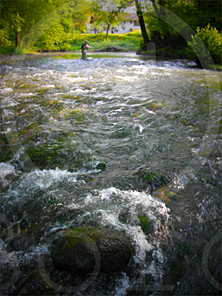 Spring fishing on the Laurhibar