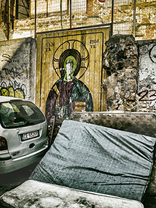 Car, Saint & matress